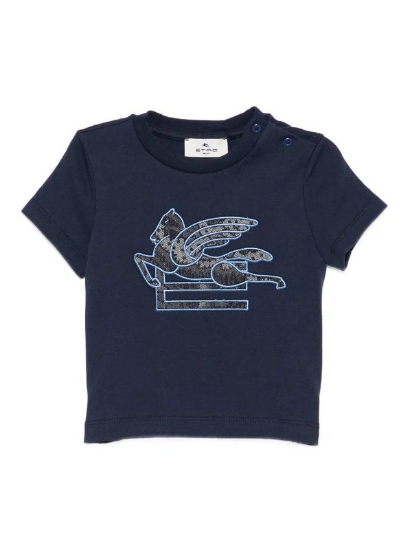 ETRO: Camisetas - Camiseta - Azul