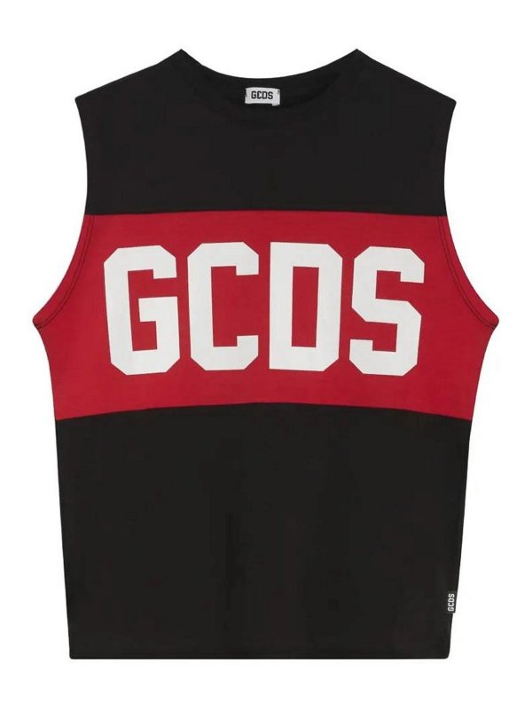 GCDS: Tops & Débardeurs - Top - Noir