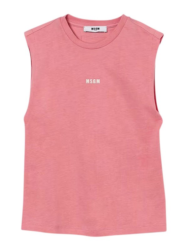 M.S.G.M. KIDS: Top e canotte - Canotta Con Logo