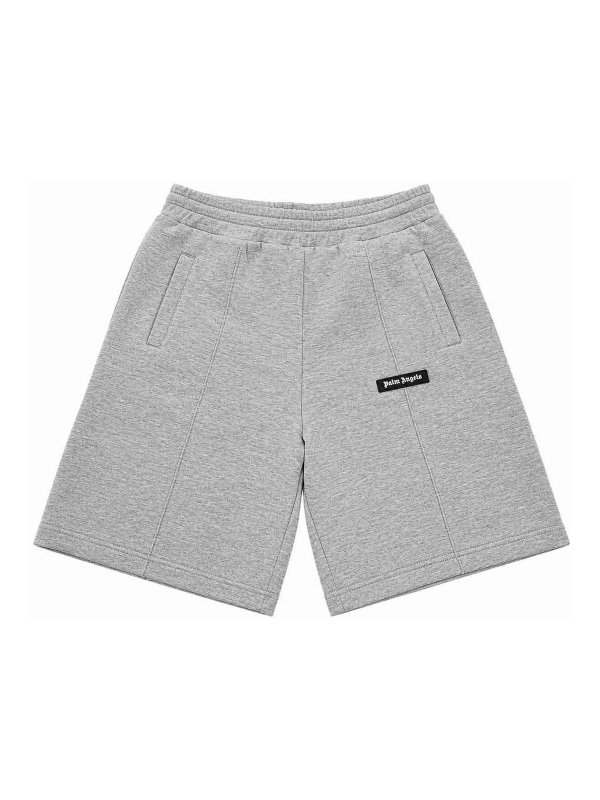 Palm Angels: pantaloni shorts - Bermuda Con Logo