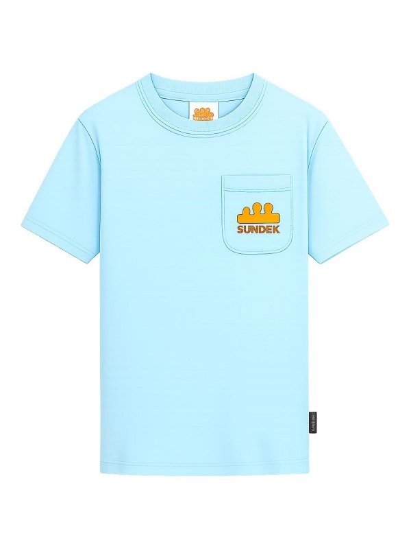 SUNDEK: T-shirts - T-Shirt - Hellblau