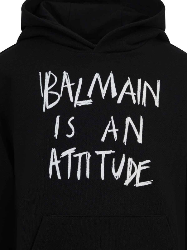 The Best Shops Balmain: スウェット＆セーター - スウェットシャツ/セーター - 黒