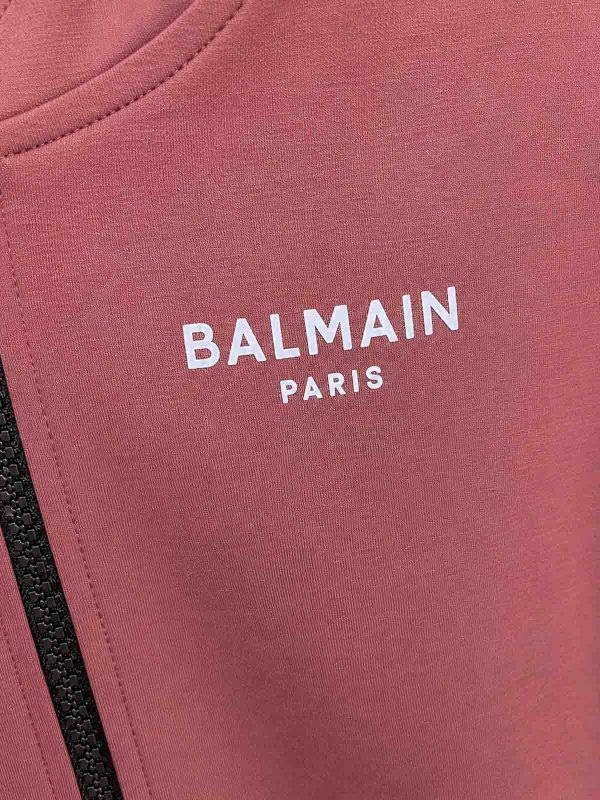 The Best Shops Balmain: スウェット＆セーター - スウェットシャツ/セーター - ダークレッド