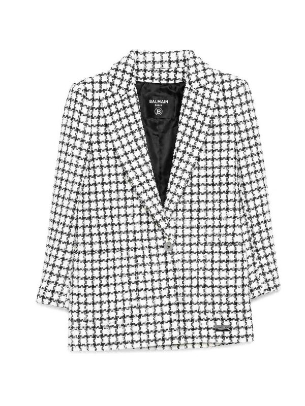 Balmain: ブレザー - ブレザー - クリーム