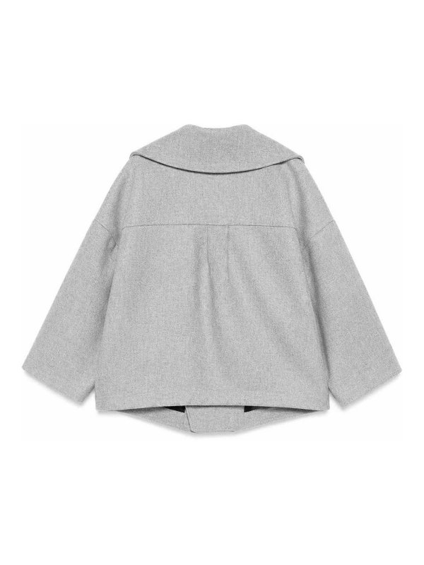 Balmain: ニーレングスコート online - 膝丈コート - グレー