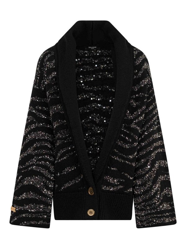 Balmain: カーディガン - カーディガン - 黒