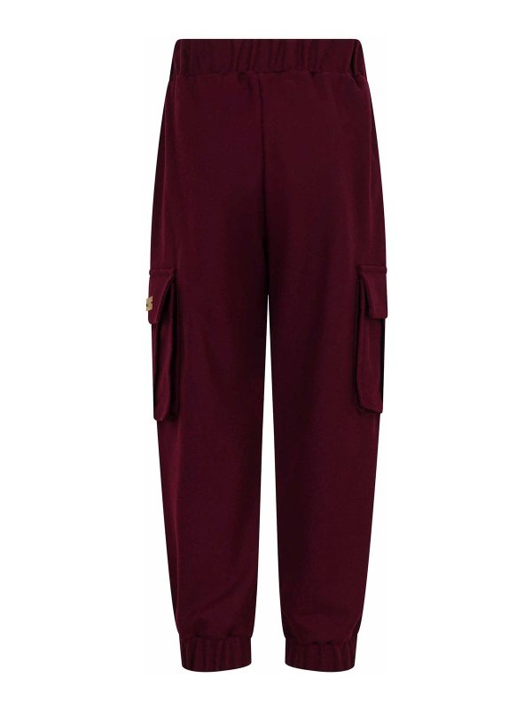 Balmain: カジュアルトラウザー online - カジュアルパンツ - ダークレッド