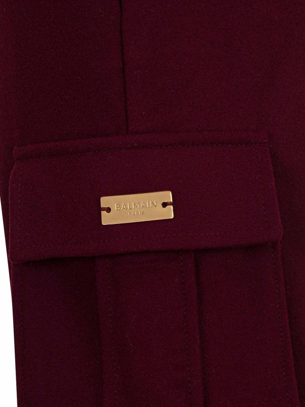 The Best Shops Balmain: カジュアルトラウザー - カジュアルパンツ - ダークレッド