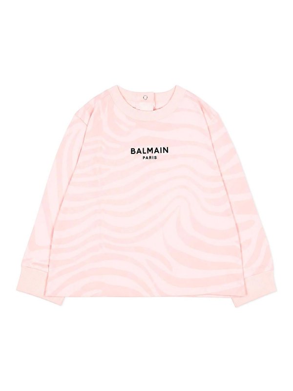Balmain: スウェット＆セーター - スウェットシャツ/セーター - ヌードカラー