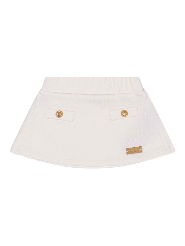 Balmain: ニーレングススカート＆ミディ丈 - 膝丈/ミディスカート - クリーム