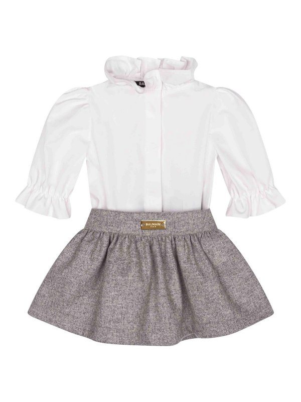 Balmain: シャツ - シャツ - グレー