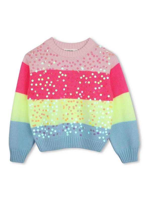BILLIEBLUSH: Strickpullover mit Rundhalsausschnitt - Rundhalspullover - Bunt