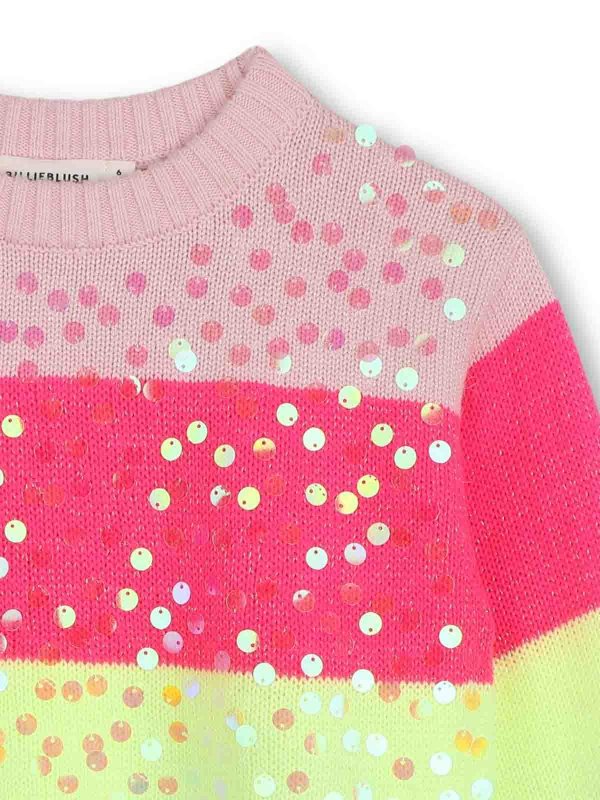 The Best Shops BILLIEBLUSH: Strickpullover mit Rundhalsausschnitt - Rundhalspullover - Bunt