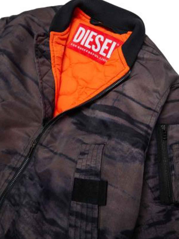 The Best Shops DIESEL: ボンバージャケット - ボンバージャケット - ブラウン
