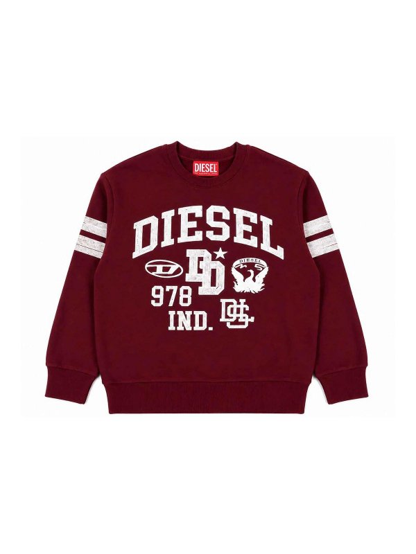 DIESEL: スウェット＆セーター - スウェットシャツ/セーター - ダークレッド
