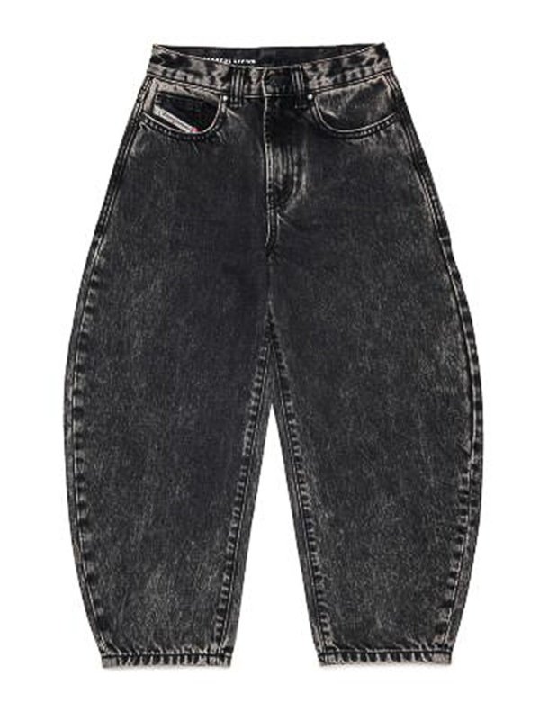 DIESEL: Jeans Rectos - Vaqueros Rectos - Negro