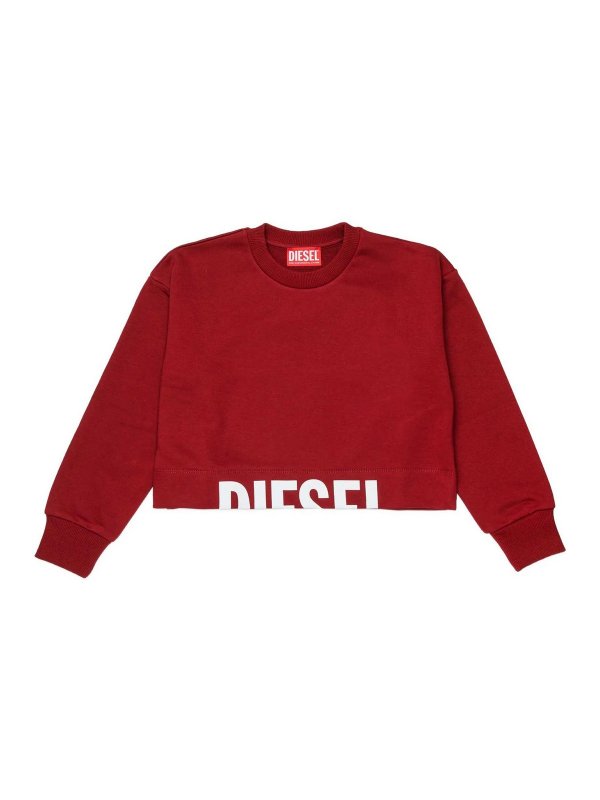 DIESEL: Sudaderas y suéteres - Sudadera - Rojo