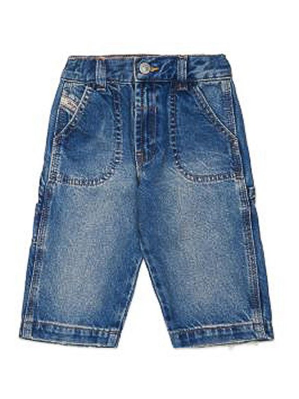 DIESEL: jeans dritti, a sigaretta - Jeans Con Logo