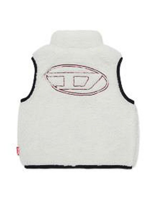 DIESEL: casual jackets online - Wool-Effect Sleeveless Jacket