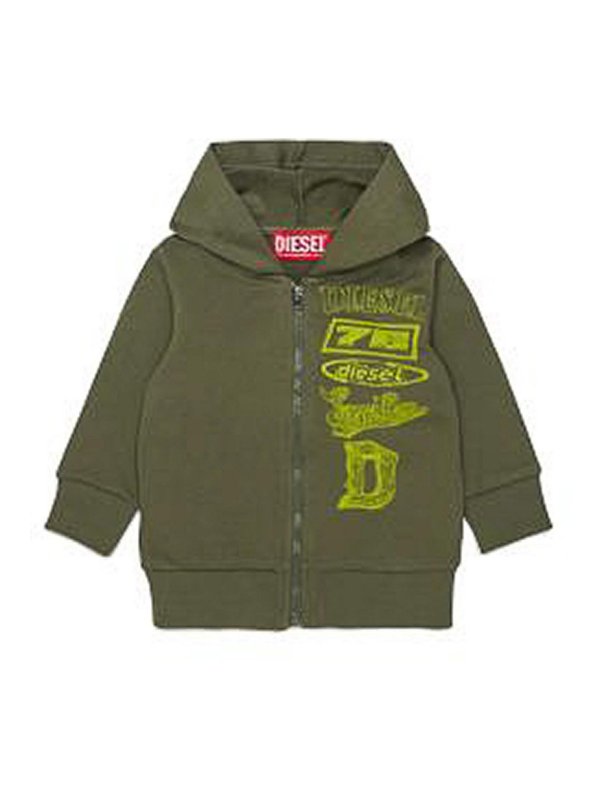 DIESEL: Sudaderas y suéteres - Sudadera - Verde