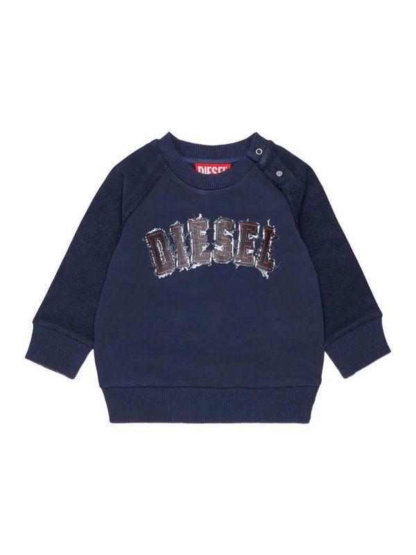DIESEL: Sudaderas y suéteres - Sudadera - Azul