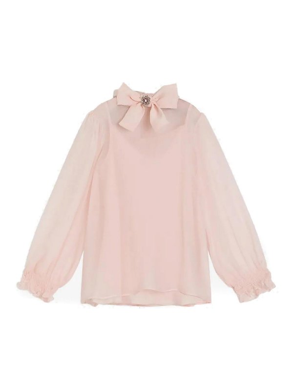Dolce & Gabbana Jr: シャツ - シャツ - ヌードカラー