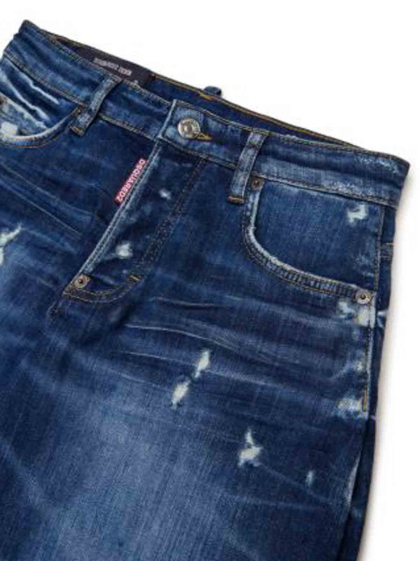 The Best Shops DSQUARED2: Jeans Rectos - Vaqueros Rectos - Azul