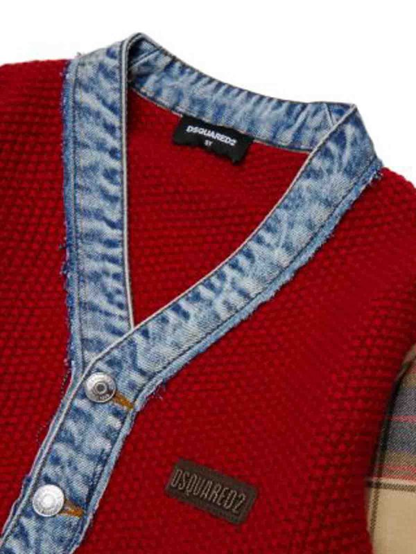 The Best Shops DSQUARED2: cardigans - Cardigan With Inserts