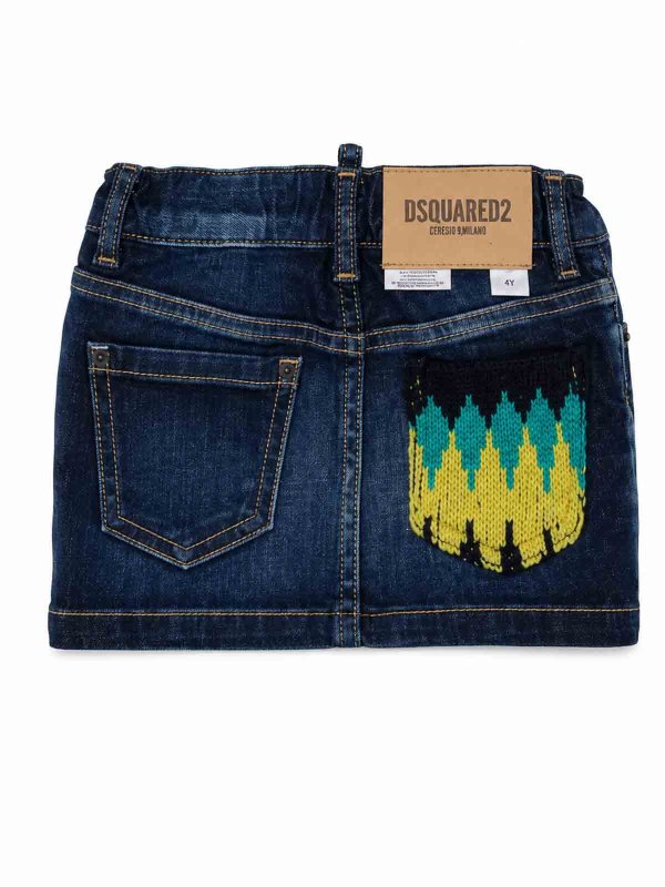 The Best Shops DSQUARED2: gonne al ginocchio  e longuette - Gonna Con Ricamo