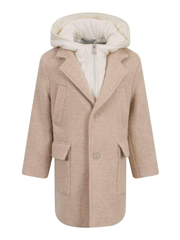 ELEVENTY: knee length coats - Single-breasted coat