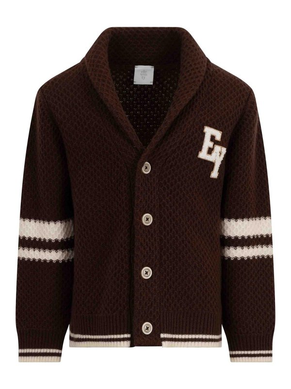 ELEVENTY: cardigans - Cardigan With Application