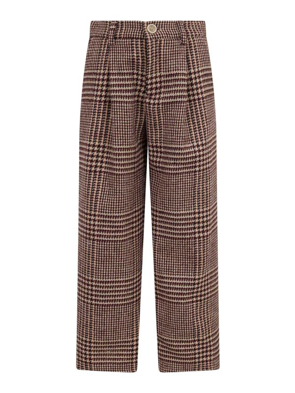 ELEVENTY: casual trousers - Checked Trousers