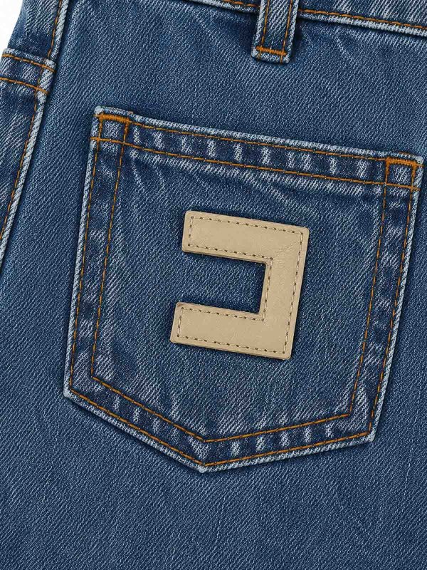 The Best Shops ELISABETTA FRANCHI: straight leg jeans - Jeans With Patch Pockets
