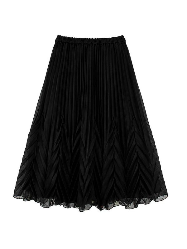 ERMANNO SCERVINO: ニーレングススカート＆ミディ丈 online - 膝丈/ミディスカート - 黒