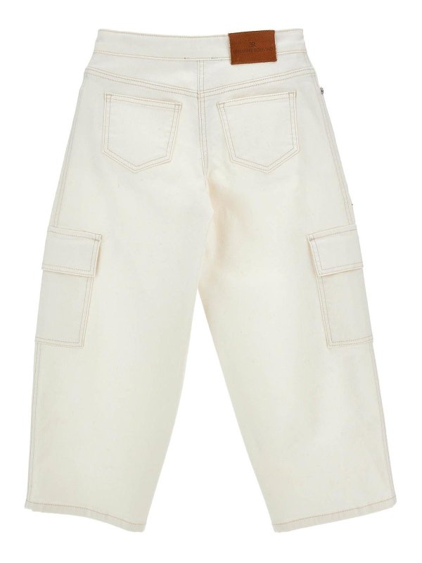 ERMANNO SCERVINO: ベルボトムジーンズ online - フレアジーンズ - クリーム