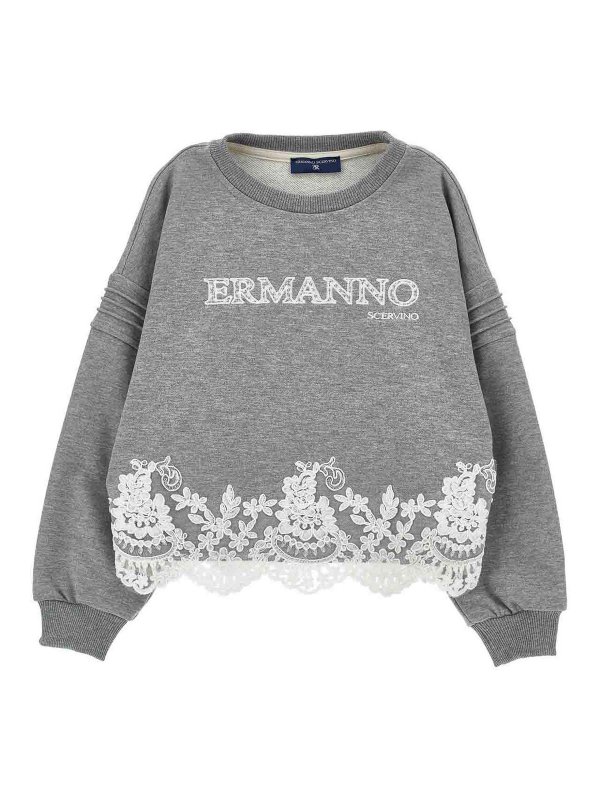 ERMANNO SCERVINO: スウェット＆セーター - スウェットシャツ/セーター - グレー