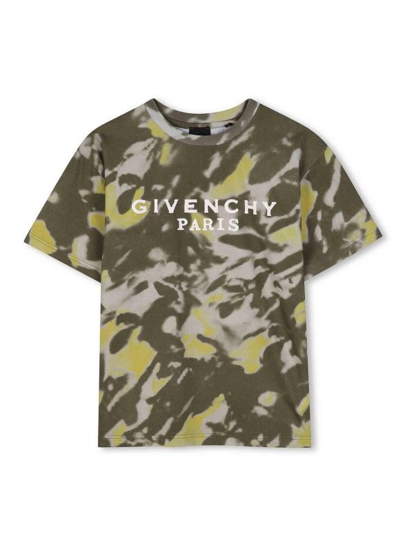 GIVENCHY: t-shirts - T-Shirt With Tie-Dye Pattern
