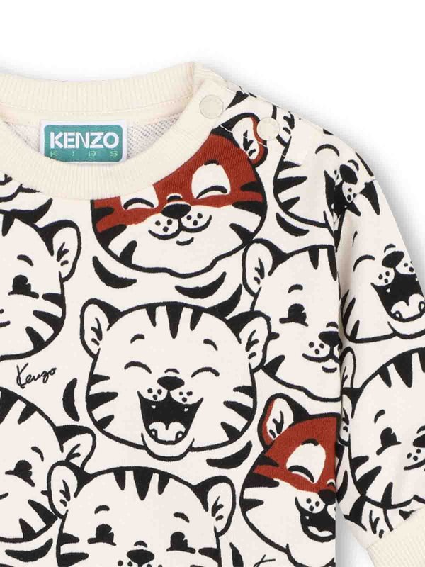 膝丈ドレス - ベージュ shop online: KENZO
