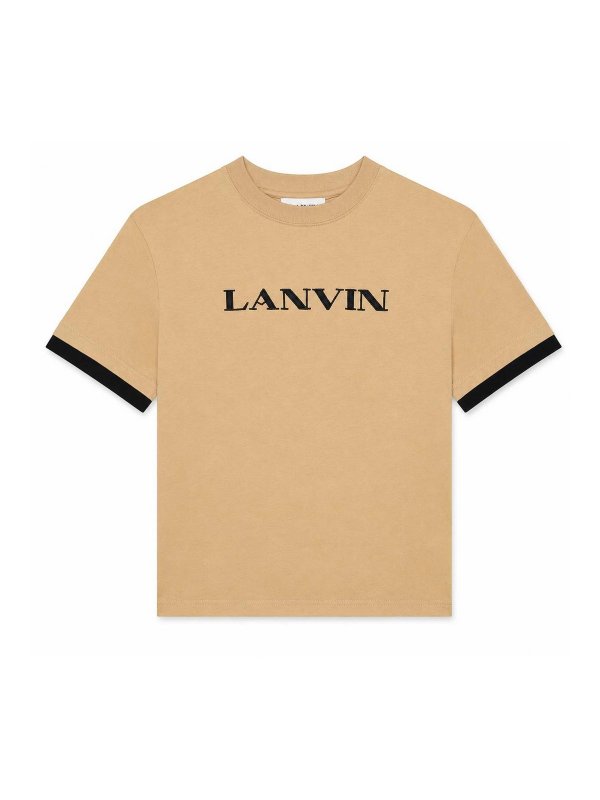 LANVIN: Camisetas - Camiseta - Beis