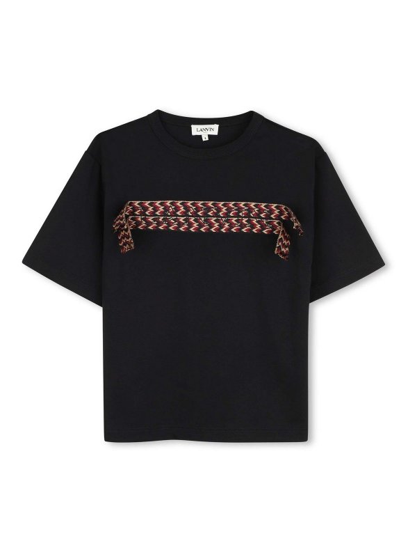 LANVIN: t-shirts - T-Shirt With Application