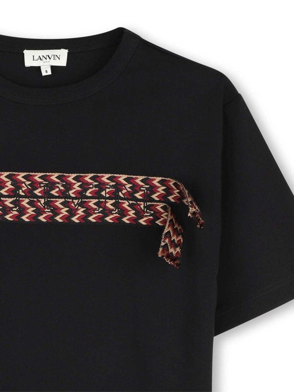 The Best Shops LANVIN: t-shirts - T-Shirt With Application