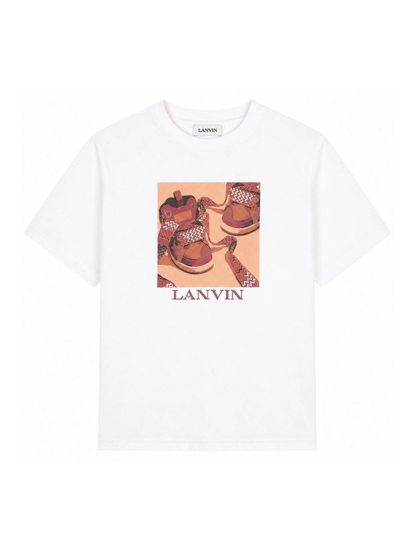 LANVIN: T-shirts - T-Shirt - Weiß