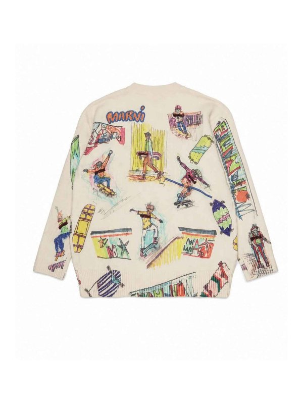 Marni: crew necks online - Pullover With Print