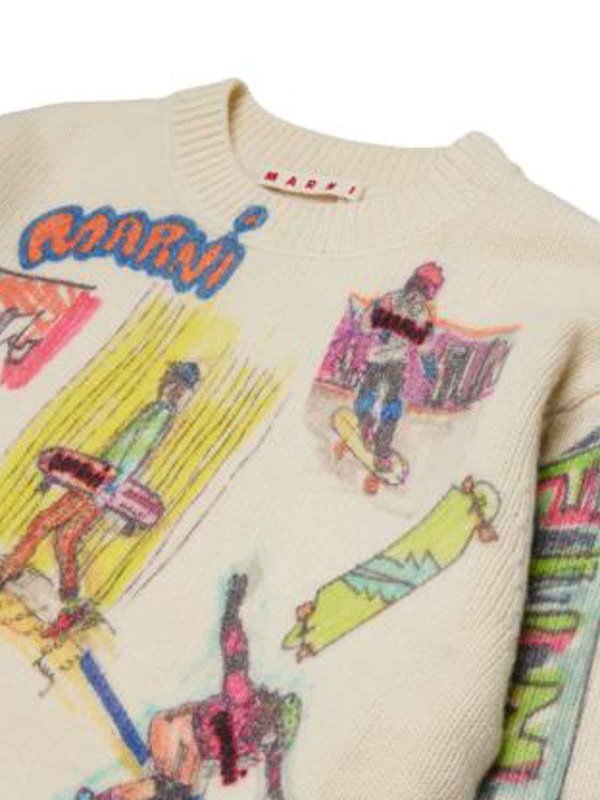The Best Shops Marni: crew necks - Pullover With Print