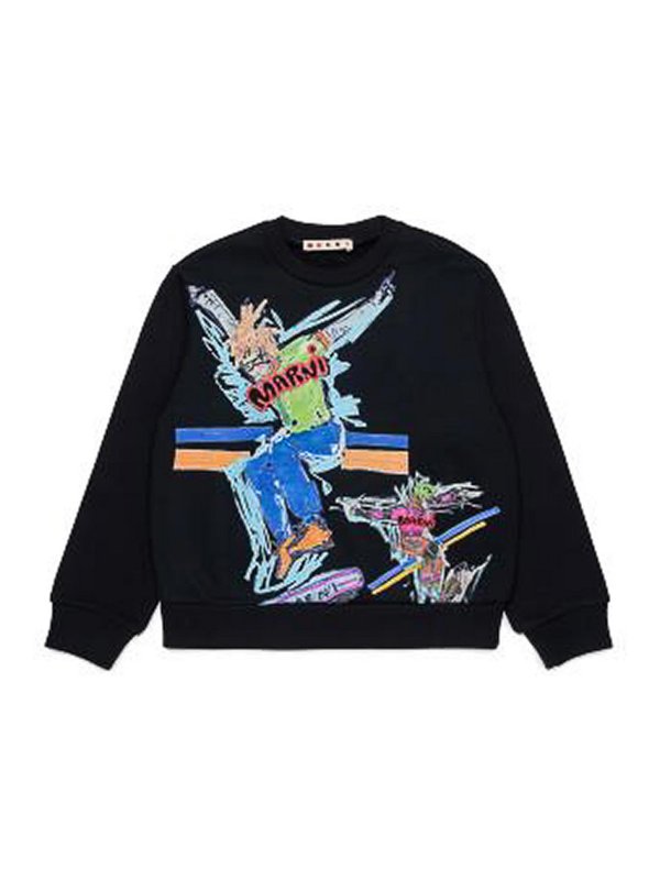 Marni: Sweatshirts & Sweaters - Printed Sweatshirt