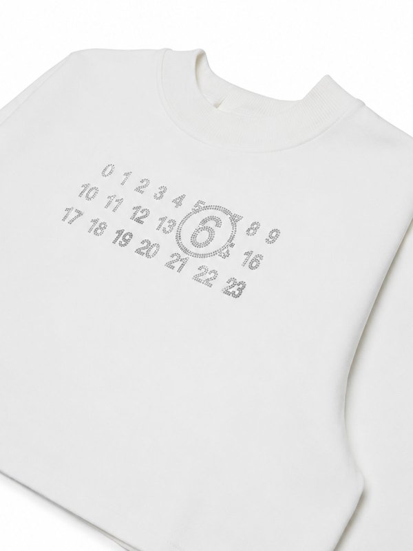 The Best Shops MM6 MAISON MARGIELA: スウェット＆セーター - スウェットシャツ/セーター - 白