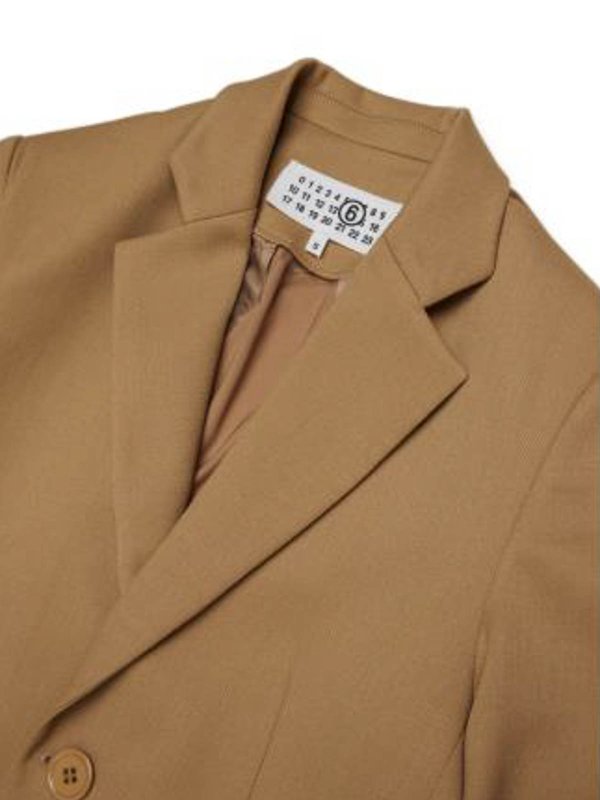 The Best Shops MM6 MAISON MARGIELA: カジュアルジャケット - カジュアルジャケット - ベージュ