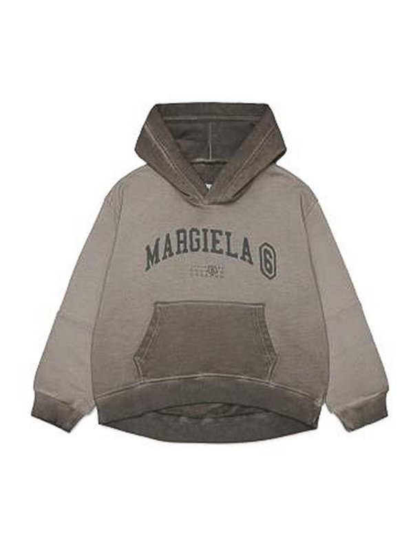 MM6 MAISON MARGIELA: スウェット＆セーター - スウェットシャツ/セーター - グレー