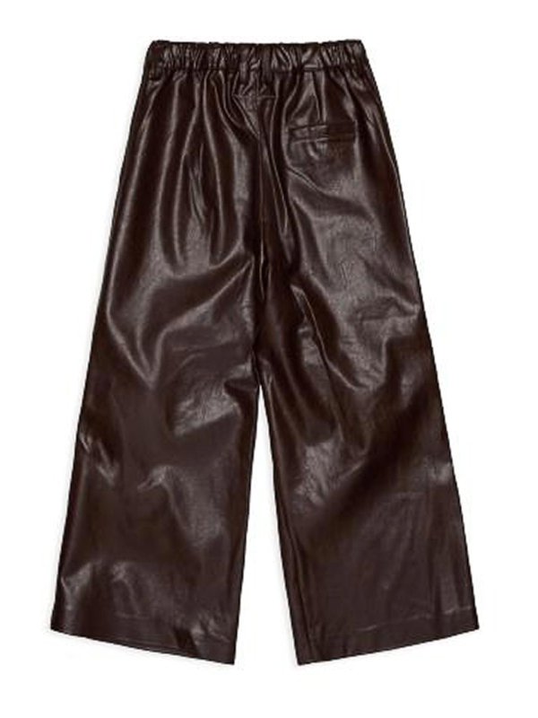 MM6 MAISON MARGIELA: レザートラウザー online - レザーパンツ - ブラウン