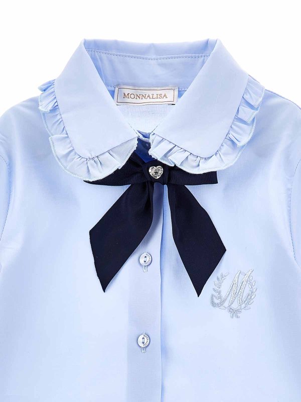 Camicia Con Fiocco shop online: MONNALISA